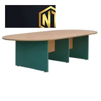 Bàn họp gỗ Melamine,có mặt bàn hình Oval SVH từ 2812OV  đến 4812OV